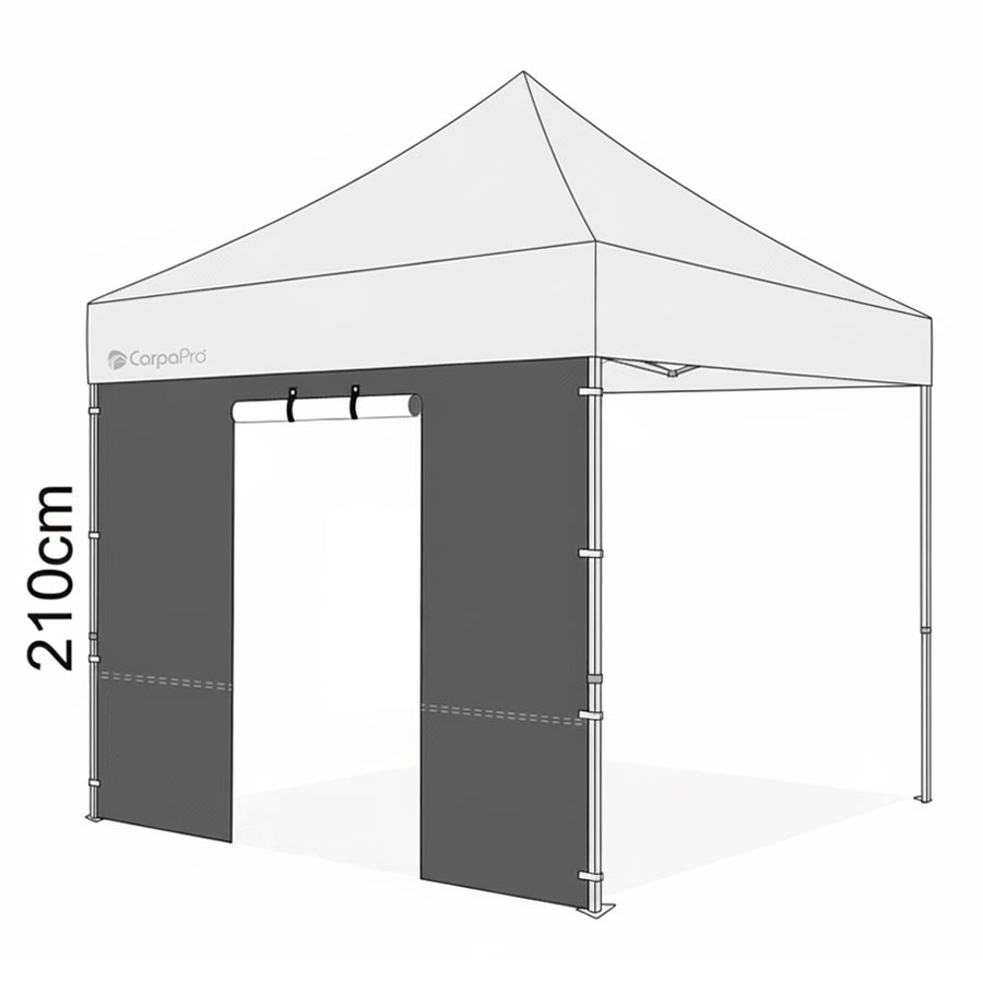 Pared con puerta para carpa CarpaPro